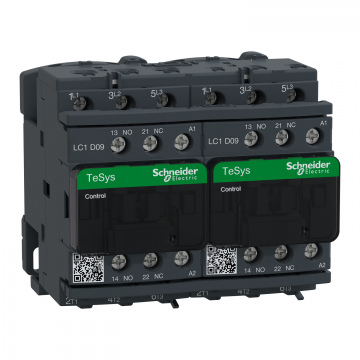 LC2D09U7 TeSys D dönüşlü kontaktör - 3P(3 NA) - AC-3 - <= 440 V 9 A - 240 V AC bobin
