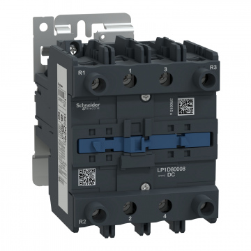 LP1D80008MD TeSys D kontaktör - 4P(2 NA + 2 NK) - AC-1 - <= 440 V 125 A - 220 V DC bobin