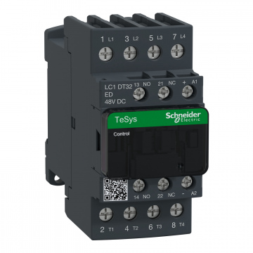 LC1DT32ED TeSys D kontaktör - 4P(4 NA) - AC-1 - <= 440 V 32 A - 48 V DC bobin