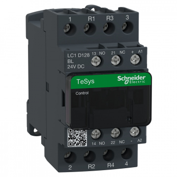 LC1D128BL TeSys D kontaktör - 4P(2 NA + 2 NK) - AC-1 - <= 440 V 25 A - 24 V DC bobin