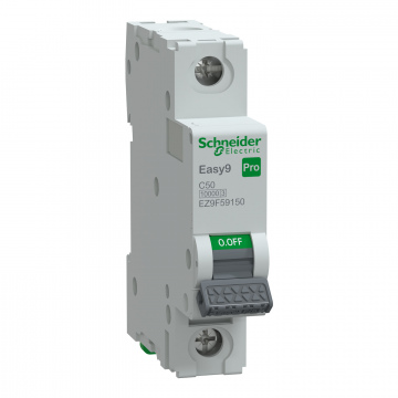 EZ9F59150 Otomatik Sigorta, Easy9 Pro, 10kA, C-Eğrisi, 1-Kutup, 50A.