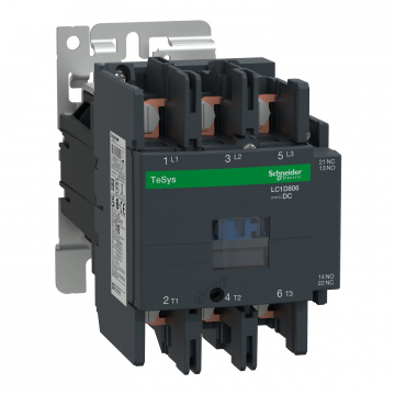 LC1D806BD TeSys D kontaktör - 3P(3 NA) - AC-3 - <= 440 V 80 A - 24 V DC bobin