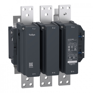 LC1F1250M7 TeSys F contactor - 3P (3 NO) - AC-1 - <= 690 V 1260 A - coil 220 V AC
