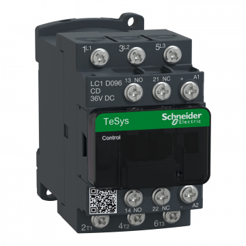 LC1D096CD TeSys D kontaktör - 3P(3 NA) - AC-3 - <= 440 V 9 A - 36 V DC bobin