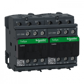 LC2D09K7 TeSys D dönüşlü kontaktör - 3P(3 NA) - AC-3 - <= 440 V 9 A - 100 V AC bobin
