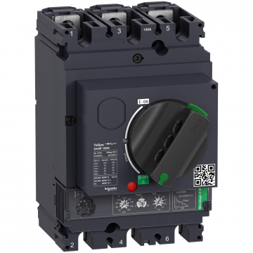 GV5P150H Motor devre kesici, TeSys GV5, 3P, 150A, Icu 70kA, termal manyetik.