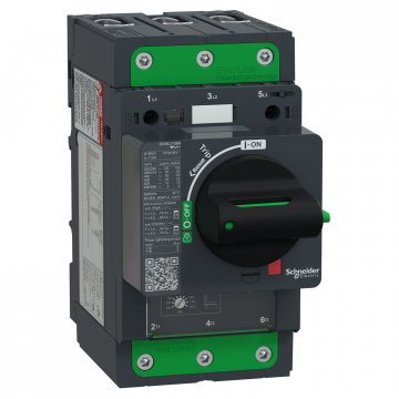 GV4L115N Manyetik devre kesici, TeSys GV4, 3P, 115 A, Icu 50 kA, EverLink terminal