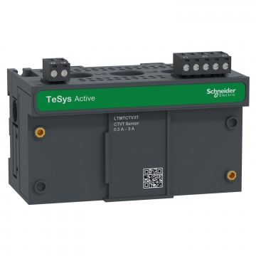 LTMTCTV3T Sensör Modülü, TeSys Tera, CTVT Yatay 0,3–3 A, 690 V, Genişlik 110 mm, topraklama hatası akım transformatörü için Dahili Giriş, Motor Yönetimi