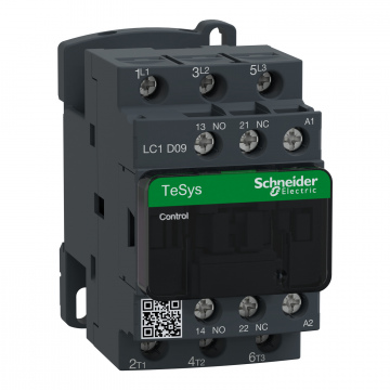 LC1D09EE7 TeSys D kontaktör - 3P(3 NA) - AC-3 - <= 440 V 9 A - 60 V AC bobin