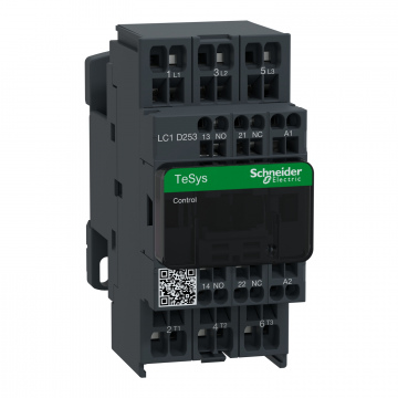 LC1D253M7 TeSys D kontaktör - 3P(3 NA) - AC-3 - <= 440 V 25 A - 220 V AC bobin