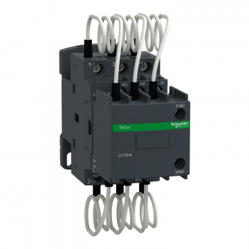 LC1DLKM7 Kompanzasyon kontaktörü, TeSys D, 20 kVAR at 400 V/50 Hz, bobin 220 V AC 50/60 Hz