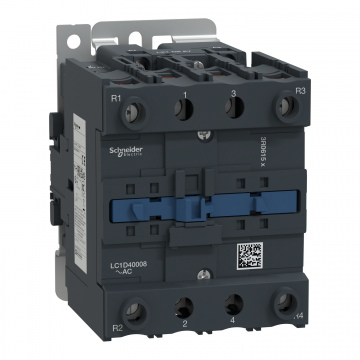LC1D40008E7 TeSys D kontaktör - 4P(2 NA + 2 NK) - AC-1 - <= 440 V 60 A - 48 V AC bobin
