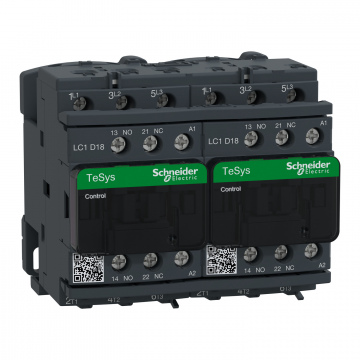 LC2D18E7 TeSys D dönüşlü kontaktör - 3P(3 NA) - AC-3 - <= 440 V 18 A - 48 V AC bobin