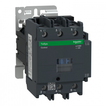 LC1D80CW TeSys D kontaktör - 3P(3 NA) - AC-3 - <= 440 V 80 A - 36 V DC bobin