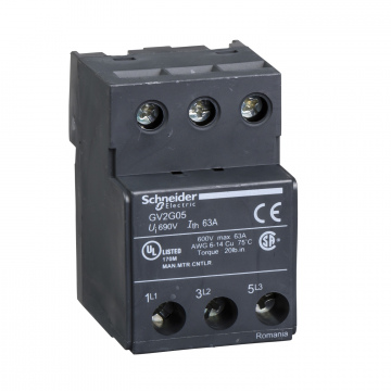 GV2G05 TeSys GV2, TeSys D ve TeSys U - terminal bloğu - 3P - GV1L3 için.