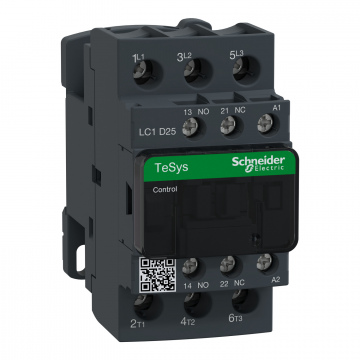 LC1D25B7 TeSys D Kontaktör - 3P (3 NA) - AC-3 - <= 440 V 25 A - 24 V AC Bobin