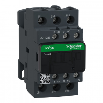 LC1D25FE7 TeSys D kontaktör - 3P(3 NA) - AC-3 - <= 440 V 25 A - 115 V AC bobin